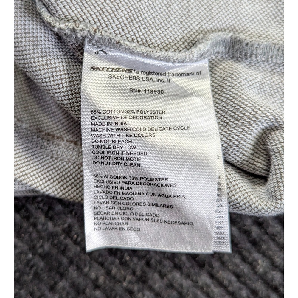 Skechers GoWalk Shirt Mens XL Gray Cotton Embroidered Logo Long Sleeve Crewneck - Picture 8 of 16
